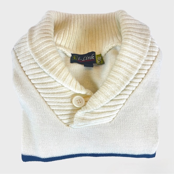 I-Link Premium Quality Black Stripped Shawl Collar Pullover Sweater - Picture 4 of 8